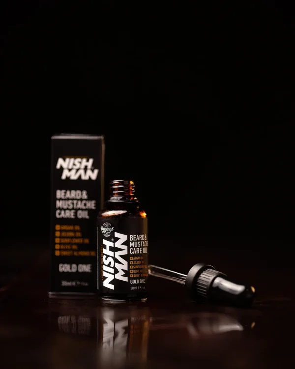 Масло за брада и мустаци Gold One NISHMAN | Beard & Mustache Care Oil Gold One NISHMAN