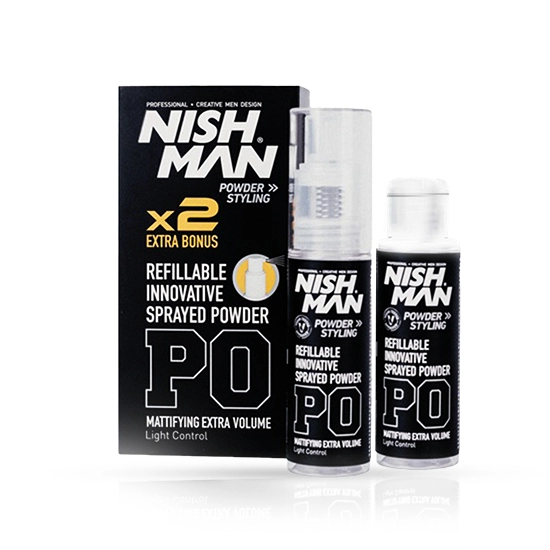 Пудра за стилизиране с пълнител NISHMAN | Refillable Sprayed Powder NISHMAN